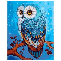 Картина по номерам Paintboy "Зимняя сова 2", 40x50 см