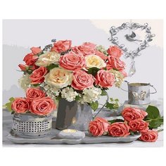 Картина по номерам Paintboy "Сладкий аромат роз", 40x50 см