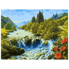 Картина по номерам Paintboy "Водопад 3", 40x50 см