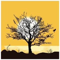 Картина по номерам Живопись по Номерам "Дерево на закате", 40x40 см