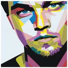 Картина по номерам Живопись по Номерам "Леонардо ди каприо", 40x40 см