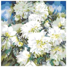 Картина по номерам Живопись по Номерам "Хризантемы", 40x40 см