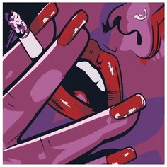 Картина по номерам Живопись по Номерам "Маджента 2", 40x40 см