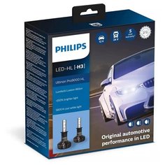 Лампы светодиодные Philips H11 /H8/H16 12/24V-LED (PGJ19-) 5800K 15W Ultinon Pro9000 LED Fog (к.уп.2 шт.)