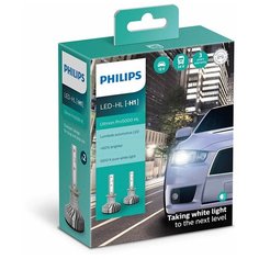 Лампа автомобильная светодиодная Philips H1 12/24V-LED (P14,5s) 5800K 15W Ultinon Pro5000 HL LED (к.уп.2 шт.)