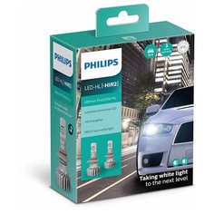 Лампа автомобильная светодиодная Philips HIR2 12/24V-LED (PX22d) 5800K 16W Ultinon Pro5000 HL LED (к.уп.2 шт.)