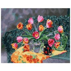 Картина по номерам на холсте 40*50 см Raduga "Тюльпаны" (GX25163)