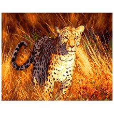 Картина по номерам 40x50 см Raduga "Леопард на охоте" - GX21466