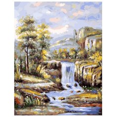 Картина по номерам на холсте 40*50 см Raduga "Водопад" (GX22347)