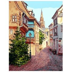 Картина по номерам на холсте 40*50 см Paintboy "Узкая улочка" (PB-RDG-4134)