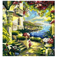 Картина по номерам на холсте 40*50 см Raduga "Набережная Греции" (GX-6016)