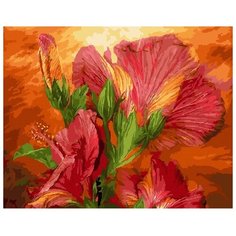 Картина по номерам 40x50 см Raduga "Красный цветок" - GX5224