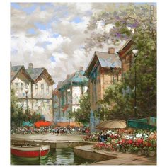 Картина по номерам на холсте 40*50 см Raduga "Набережная города" (GX25214)