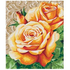 Картина по номерам на холсте 40*50 см Raduga "Чайные розы" (GX22452)