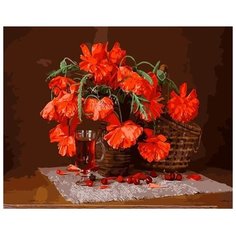 Картина по номерам 40x50 см Raduga "Маки" - GX30843