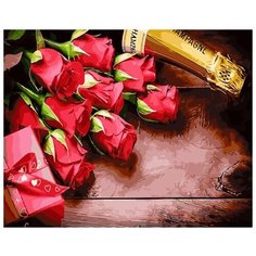 Картина по номерам 40x50 см Raduga "Розы и шампанское" - GX31611