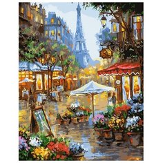 Картина по номерам на холсте 40*50 см Paintboy "Цветочная улица" (PB-GX25578)