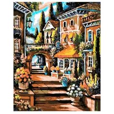 Картина по номерам 40х50 см, "Светлые дома", VA-0035 Raduga