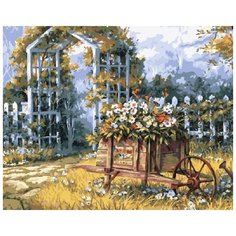 Картина на холсте по номерам 40х50 "Сказочная арка" GX7580 Raduga