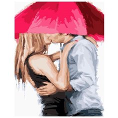 Картина по номерам 40x50 см Paintboy "Поцелуй под зонтом" - PB-GX23591