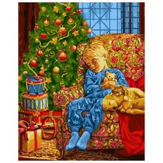 Картина по номерам "Новогодняя ночь", 40x50 см Русская Живопись
