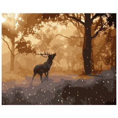Картина по номерам Русская живопись "Олень в лесу", 40x50 см