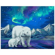Картина по номерам Русская живопись "Северное сияние", 40x50 см
