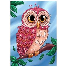 Алмазная мозаика "Яркий совенок", 27x38 см Гранни