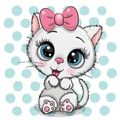 Алмазная мозаика "Розовый нос", 20x20 см Гранни