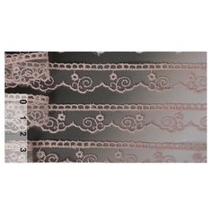 Кружево на сетке KRUZHEVO TR.4890 шир.20мм цв.226 розовая пудра уп.14м