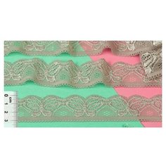 Кружево-стрейч KRUZHEVO TBY.YSCS0004 шир.32мм цв.6 пудра уп.100м