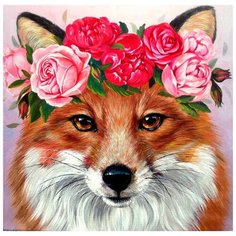 Алмазная мозаика "Красотка", 20x20 см Гранни