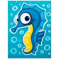 Алмазная мозаика "Морской конек", 15x20 см Гранни