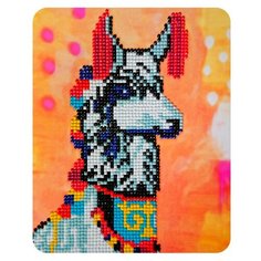 Алмазная мозаика "Нарядная лама", 17x21 см Color KIT