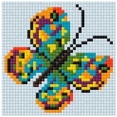 Алмазная мозаика "Бабочка" (на магнитной основе), 10x10 см Алмазное хобби