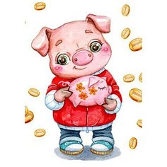 Алмазная мозаика "Коплю на мечту", 27x38 см Гранни