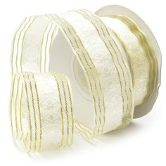 Ленты декоративные TBY.ЛМ.YC-02.4 шир.2,5см цв.1002 уп.9,14 м Ideal