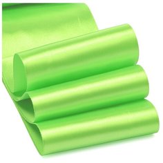 Лента атласная 4 (100мм) цв.3034 гр.салатовый IDEAL уп.27,4 м