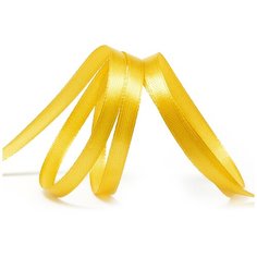 Лента атласная 1/4 (6мм) цв.3023 т.золотой IDEAL уп.27,4 м