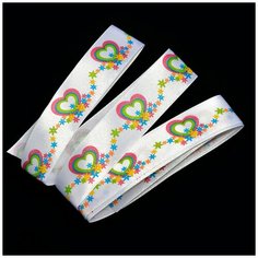 Лента атласная с рисунком TBY.LDA2201 шир.25мм уп.10м Ideal