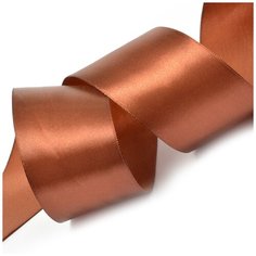 Лента атласная 2 (50мм) цв.3135 коричневый IDEAL уп.27,4 м