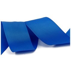 Лента Ideal репсовая в рубчик шир.38мм цв. 366 ярк.синий уп.27,42м