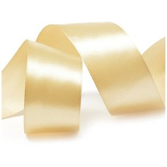 Лента атласная 1 1/2 (38мм) цв.3009 бежевый IDEAL уп.27,4 м
