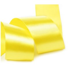 Лента атласная 2 (50мм) цв.3014 желтый IDEAL уп.32,9 м