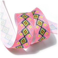 Лента репсовая с рисунком TBY.LDR082 шир.38мм уп.10м Ideal