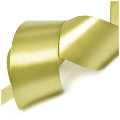 Лента атласная 2 (50мм) цв.3142 оливковый IDEAL уп.27,4 м