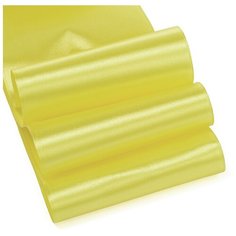 Лента атласная 4 (100мм) цв.3014 желтый IDEAL уп.27,4 м