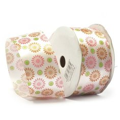 CK-13.2 цв.63 Лента атласная с рисунком TBY.ЛДР.CK-13.2 шир.4см цв.63 уп.9,14 м Ideal