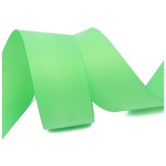 Лента Ideal репсовая в рубчик шир.38мм цв. 530 пастел.мятный уп.27,42м