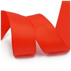 Лента Ideal репсовая в рубчик шир.38мм цв. 235 класс.красный уп.27,42м